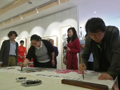 大咖云集银川二十间房艺术民宿“造化心源”国画作品展在银川开幕