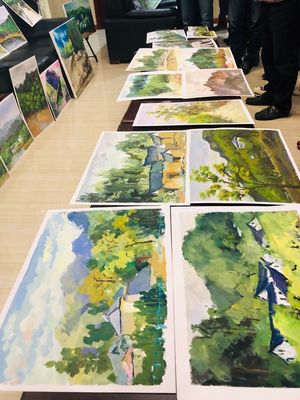 百名画家走进栾川陶湾写生暨三门峡市美术家协会写生创作基地揭牌