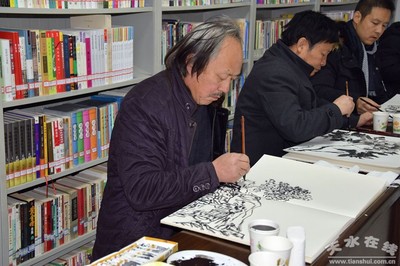 天水市美术家协会走进什字坪村送文化下乡(图)