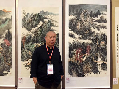 特惠闪购 | 中国美术家协会会员王本杰国画山水《溪山秋韵》