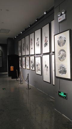 青年画家李建博个展在艾斯广场西安市美术家协会艺术画廊开展